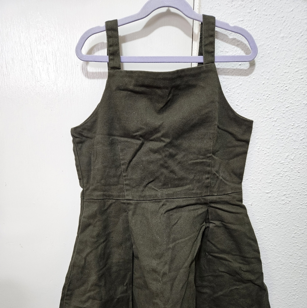 Olive Green Sleeveless Dress
